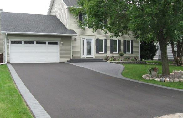Finished residential paving project in Moncton